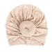 Newborn Baby Boy Girl Beanie Hat Pure Color High Elastic Bow Knot Soft Turban Head Wrap Headbands Accessories