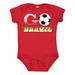 Inktastic Go Brazil- Soccer Football Boys or Girls Baby Bodysuit