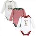 Hudson Baby Unisex Baby Cotton Long-Sleeve Bodysuits Rudolph Reindeer 9-12 Months