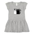Inktastic Valentines Day Cat Couple Girls Toddler Dress
