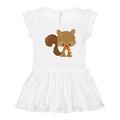 Inktastic Cute Squirrel With Fluffy Tail And A Scarf Girls Toddler Dress