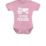 Tstars Boys Unisex Birthday Gift Pregnancy Announcement Baby Shower Future Farmer Cute Baby Outfit Farmers Baby Shower Gifts Cute B Day Party Baby Bodysuit