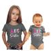 Feisty and Fabulous Sister Outfits Girl and Baby Big Sister Outfits for Girls Gray Big Sister Baby Sister