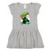 Inktastic St Patricks Day Irish Buffalo Plaid Puppy Girls Toddler Dress