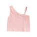 Canrulo Toddlers Baby Girl Vest Crop Tops Basic Plain Casual Summer Blouse Tank Top Clothes Light Pink 3-4 Years