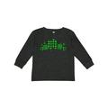 Inktastic St. Patrick s Day Clovers in Plaid Boys or Girls Long Sleeve Toddler T-Shirt