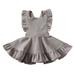 Binpure Toddler Kids Baby Girls Princess Dress Ruffle Party Skirt Backless Tutu Sundress