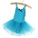 Newway 2-8Y Ballet Costume Tutu Dress Dance Party Skate Leotard for Baby Girls Blue