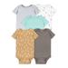 Little Star Organic Baby Unisex 5Pk Short Sleeve Bodysuits Size Newborn-24M