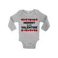 Awkward Styles Mommy Is My Valentine Long Sleeve Bodysuit for Baby Valentine s Day One Piece Valentine s Day Gifts for Baby Boy Valentine s Day Baby Romper Cute Gifts for Boys Mom Baby Boy Bodysuit