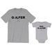 Golfer Men s T-Shirt Matching Sports Golf Club Graphic Tee Mini Golfer Baby Bodysuit Kids Toddler Shirt