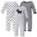 Hudson Baby Infant Girl Cotton Coveralls Scottie Dog 3-6 Months