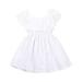 Baby Girls Clothes Dress Ruffles Off Shoulder White Lace Dress Summer Casual Party Dress