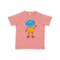 Inktastic Cute Robot Colorful Robot Funny Robot Robotics Boys or Girls Toddler T-Shirt