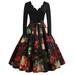 Dresses for Womens 1960s Vintage Swing Tea Dress Audrey Hepburn Prom Dress Holiday Evening Party Dress