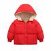 loopsun Summer Savings Clothing 2023 Kids Winter Coats for Toddler Baby Boys Girls Autumn Winter Fleece Padded Jacket Hooded Zip Jacket Coat
