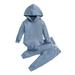 Seyurigaoka Newborn Outfit Baby Boys Girls Hooded Romper and Trousers Set