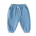 TAIAOJING Toddler Children Kids Baby Boys Girls Solid Pants Trousers Outfits Clothes Cute Outfit 3-4 Years
