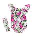 TAIAOJING Baby Romper Girls Ruffle Floral Headbands Clothes Girls Romper&Jumpsuit One Piece Outfits 3-6 Months