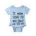 Musuos Baby Summer Letters Short Sleeve Envelope Neck Button Closure Romper