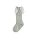 SHIBAOZI Baby Kids Girls Socks Cute Bowknot Decoration Soft Thin Middle-Length Sweet Socks