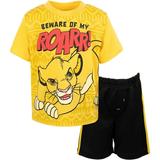 Disney Lion King Simba Toddler Boys Graphic T-Shirt & Mesh Shorts Yellow / Black 2T