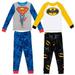 DC Comics Justice League Batman Superman Toddler Boys Pajama Shirts and Pants Toddler to Big Kid