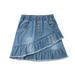 Toddler Kids Girls Denim Skirt Blue Ruffles Short Skirt Baby Girl Short Dress Summer Mini Skirt Summer Jeans Skirt Children Clothing