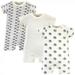 Touched by Nature Baby Boy Organic Cotton Rompers 3pk Hedgehog 9-12 Months