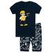 Elowel Boys Short Builder 2 Piece Pajama Set 100% Cotton (Toddler Little & Big Boys)