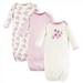 Touched by Nature Baby Girl Organic Cotton Long-Sleeve Gowns 3pk Cherry Blossom 0-6 Months