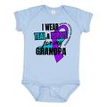 Inktastic Suicide Prevention I Wear Teal and Purple for My Grandpa Boys or Girls Baby Bodysuit