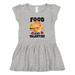 Inktastic Valentine s Day Food is My Valentine Girls Toddler Dress