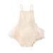 Multitrust Baby Girl Lace Bodysuit Ruffle Lace Romper Tutu Dress