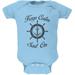 Sail On Light Blue Soft Baby One Piece - 0-3 months