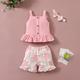 Hunpta Baby Girl Clothes Outfits Cotton Solid Color Tops Casual 3PCS Set
