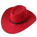 Peyakidsaa Men Western Cowboy Hat Fedora Outdoor Wide Brim Hat with Strap Sun Hat