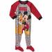 Disney Mickey Mouse Footed Sleeper Blanket Pajama Boy Size 3T