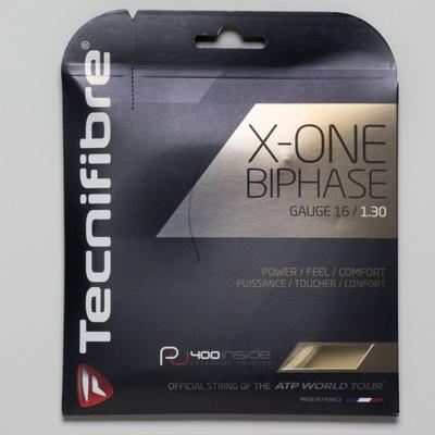 Tecnifibre X-One Biphase 16 1.30 Tennis String Packages Natural