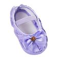 Infant Baby Girls Soft Sole Bowknot Princess Wedding Dress Mary Jane Flats Prewalker Newborn Light Baby Sneaker Shoes