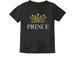 Tstars Prince Crown T-Shirt for Kids - Ideal Valentine s Day & Birthday Gift - Adorable Unisex Toddler Top - Comfortable and High-Quality Print - Perfect for Little Royalty - 12M Black