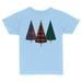 TeesAndTankYou Plaid Print Christmas Trees Toddler Kids T-Shirt 5T Light Blue