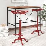 Williston Forge Enos Swivel Adjustable Height Bar Stool Metal in Red | 18.75 W x 24.75 D in | Wayfair TADN1117 25112474