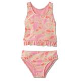 Joe Boxer Infant Toddler Girls 2 PC Sliced Fruit Swimming Suit Swim Tankini 12m