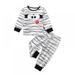 SYNPOS Toddler Baby Boy Halloween Outfit PJS for Kids Funny Mummy Sweatshirt Pants Pajamas Set 2-3 Years