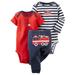 Carters Baby Boys 3-Piece Bodysuit & Pant Set Firetruck