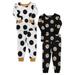 Little Star Organic Baby & Toddler Girl 4 Pc Long Sleeve & Long Pant Pajamas Size 9 Months - 5T
