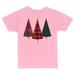 TeesAndTankYou Plaid Print Christmas Trees Toddler Kids T-Shirt 5T Light Pink