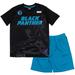Marvel Avengers Black Panther Toddler Boys T-Shirt and MeshShorts Outfit Set Toddler to Big Kid