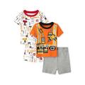 The Children s Place Baby Boy & Toddler Boy Tight Fitting Cotton Short Sleeve and Short Pajama 4 Piece Set Sizes 12 Months-5T